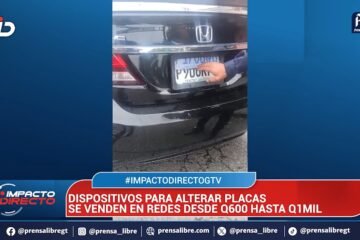 Así era el sistema ilegal que usaba un conductor para cambiar placas