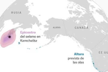 Mapas | Las alertas de tsunami y la llegada de las olas a la costa