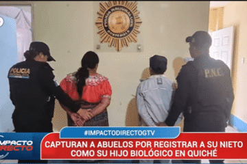 Detienen en Quiché a pareja de sexagenarios por registrar a su nieto como hijo