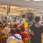 Manifestantes frente a la residencia de Netanyahu: “Hace mucho que no piensa en los rehenes, sino en salvarse a sí mismo”