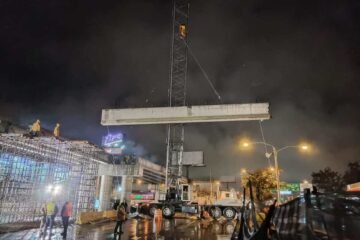 Construcción de paso a desnivel en Calzada Roosevelt tiene más del 60% de avance y se mantiene la fecha de entrega prevista
