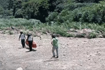 Bomberos Voluntarios localizaron dos cuerpos flotando en el río Villa Lobos