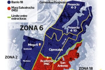 La pugna entre la MS, los Caradura y Barrio 18 por el control de zona 6 y el narcomenudeo