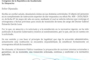 Gobierno remite al MP acuerdo de nombramiento de Gabriel García Luna para asumir el cargo fiscal general