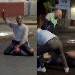 El vídeo de un intento de decapitación en Belfast que ha desatado protestas violentas contra migrantes