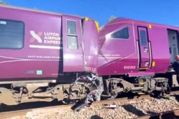 Dos trenes de pasajeros colisionan al norte de Londres y dejan mas de treinta heridos graves y un fallecido