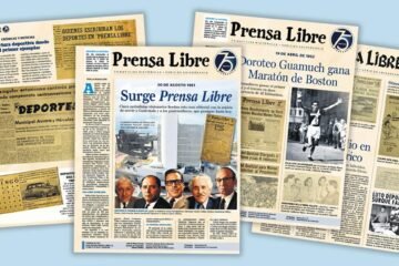 Prensa Libre conmemora 75 años con una serie que recopila los principales hechos de la historia de Guatemala, tal y como fueron publicados