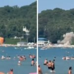 Al menos siete muertos, tres de ellos niños, por la caída de un dron ucranio en una playa de Rusia
