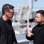 Costa y Burnham llegan a Kiev para conmemorar con Zelenski el día de la Independencia de Ucrania