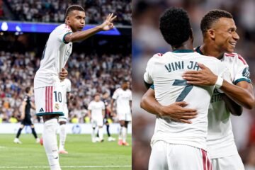 Hat-trick de Mbappé y el Real Madrid golea en el Bernabéu