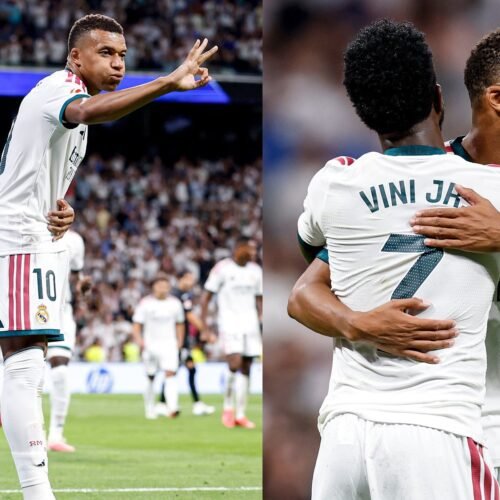 Hat-trick de Mbappé y el Real Madrid golea en el Bernabéu